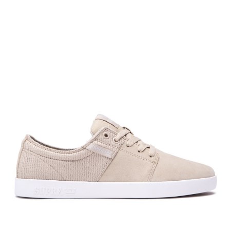 Supra Stacks II Beige Joggesko Herre [NO-4-V624]
